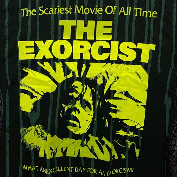 The Exorcist The Scariest Movie of All Time Dripping Goo Tshirt size large - Picture 2 of 4
